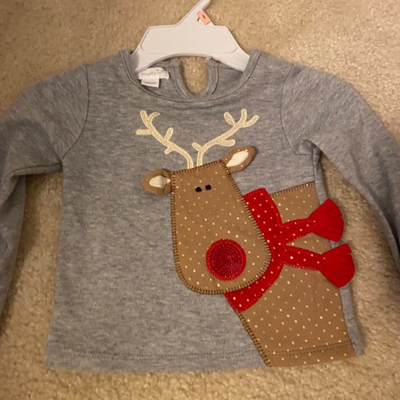 Mud pie reindeer skirt and top 24/2t - Picture 2 of 4